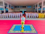 พิธีถวายเครื่องราชสักการะวางพานพุ่มและพิธีจุดเทียนถวายพระพรช